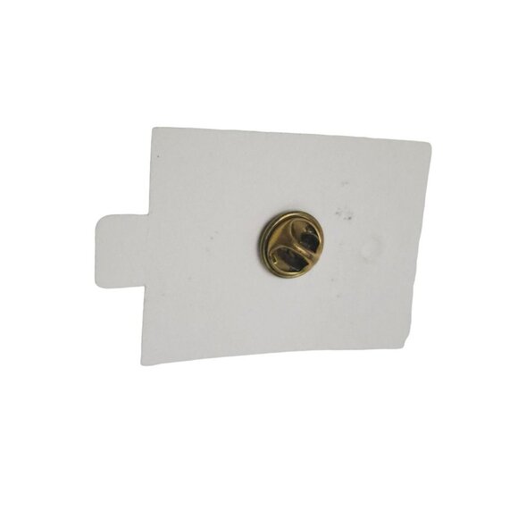 Guardian Angel of Running Track Lapel Brooch Pin Gold Tone Vintage 1994 NOS - Picture 3 of 4